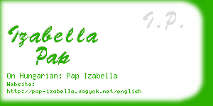 izabella pap business card